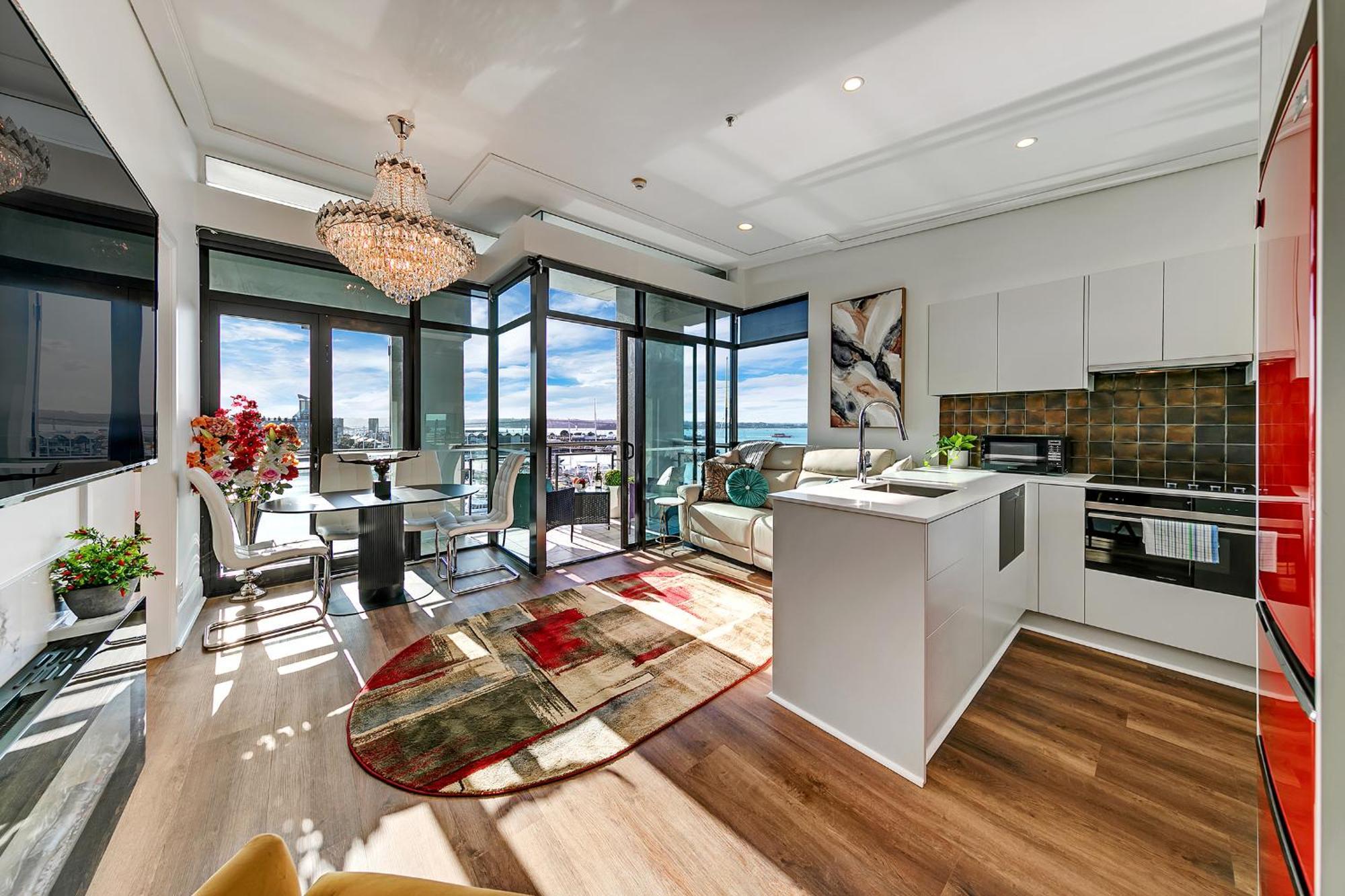 Penthouse Crown Apartment Оукланд Екстериор снимка