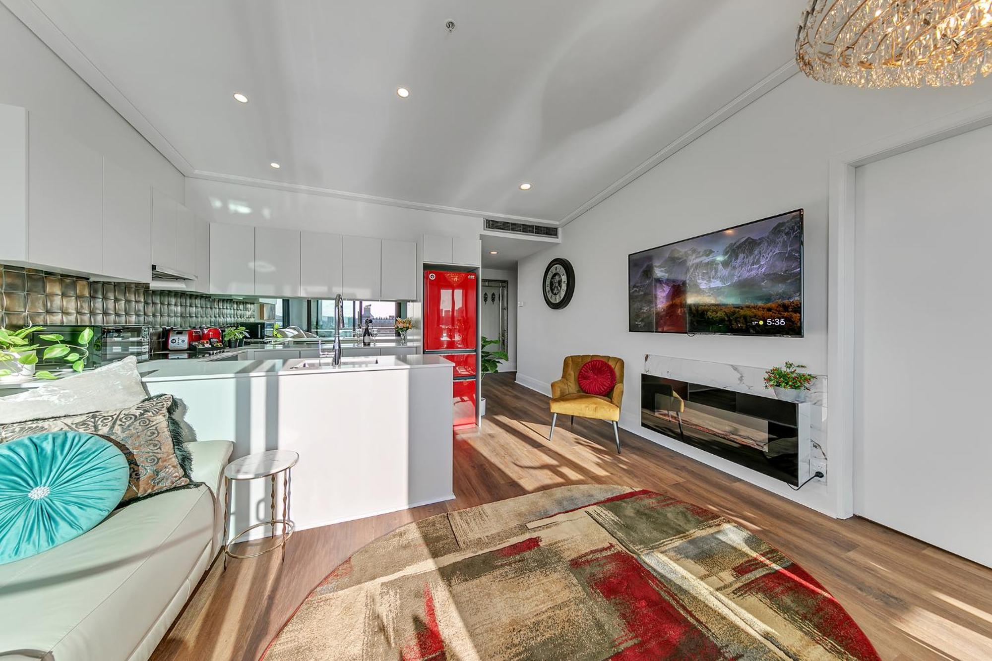 Penthouse Crown Apartment Оукланд Екстериор снимка